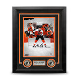 Matvei Michkov Philadelphia Flyers Autographed 8" x 10" Framed Collage Hockey Photo - Dynasty Sports & Framing