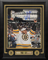Milan Lucic 2011 Stanley Cup Boston Bruins Autographed 16" x 20" Framed Hockey Photo - Dynasty Sports & Framing