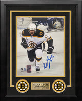 Milan Lucic Stanley Cup Goal Celebration Boston Bruins Autographed 8" x 10" Framed Hockey Photo - Dynasty Sports & Framing