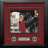 Nolan Smith Georgia Bulldogs 2021 National Championship Autographed 8" x 10" Framed Football Photo - Dynasty Sports & Framing