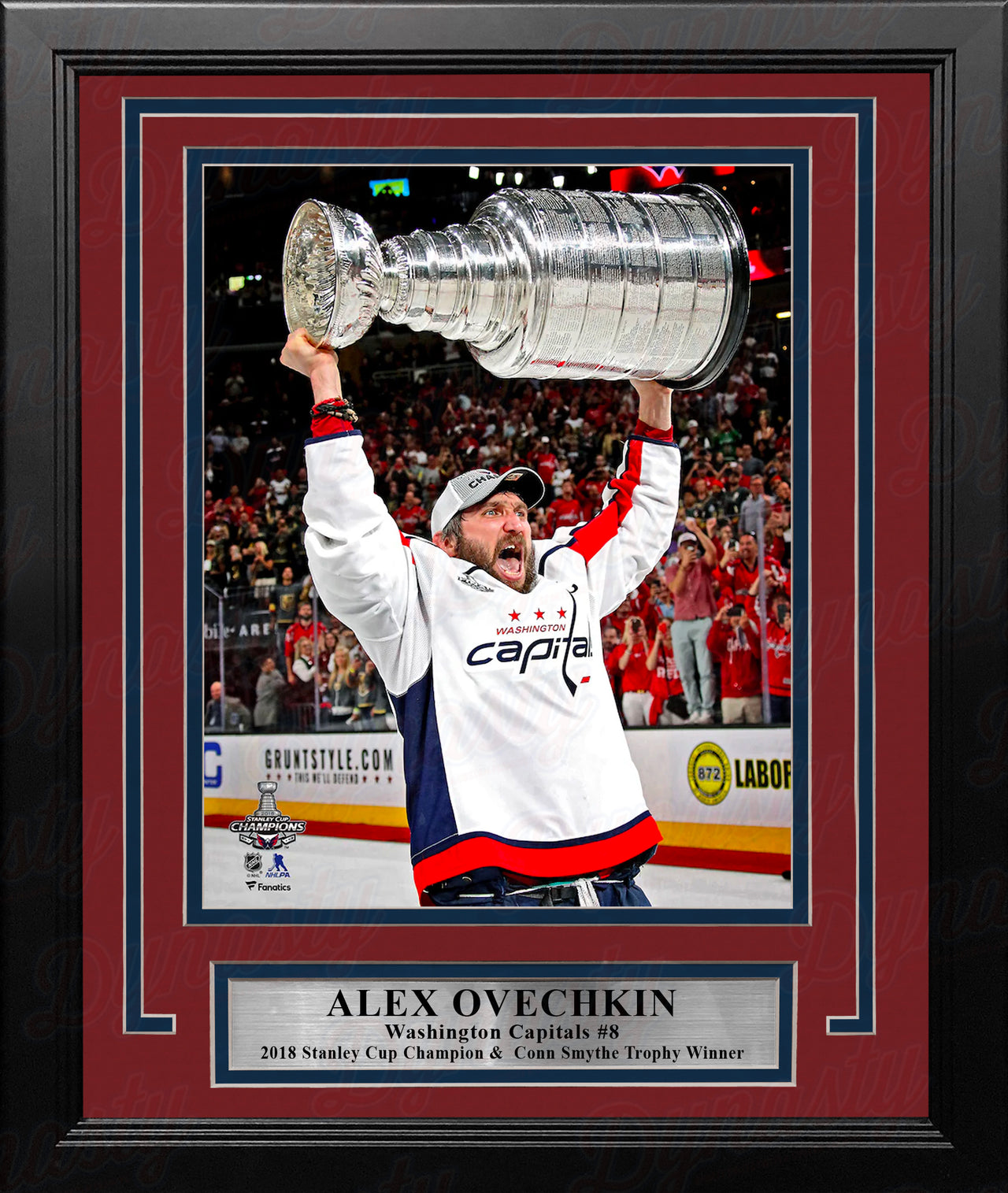 Alex Ovechkin Washington Capitals 2018 Stanley Cup Champions 8" x 10" Framed Hockey Photo - Dynasty Sports & Framing 