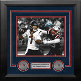 Anfernee Jennings New England Patriots Autographed Texans Sack 8" x 10" Framed Football Photo - Dynasty Sports & Framing