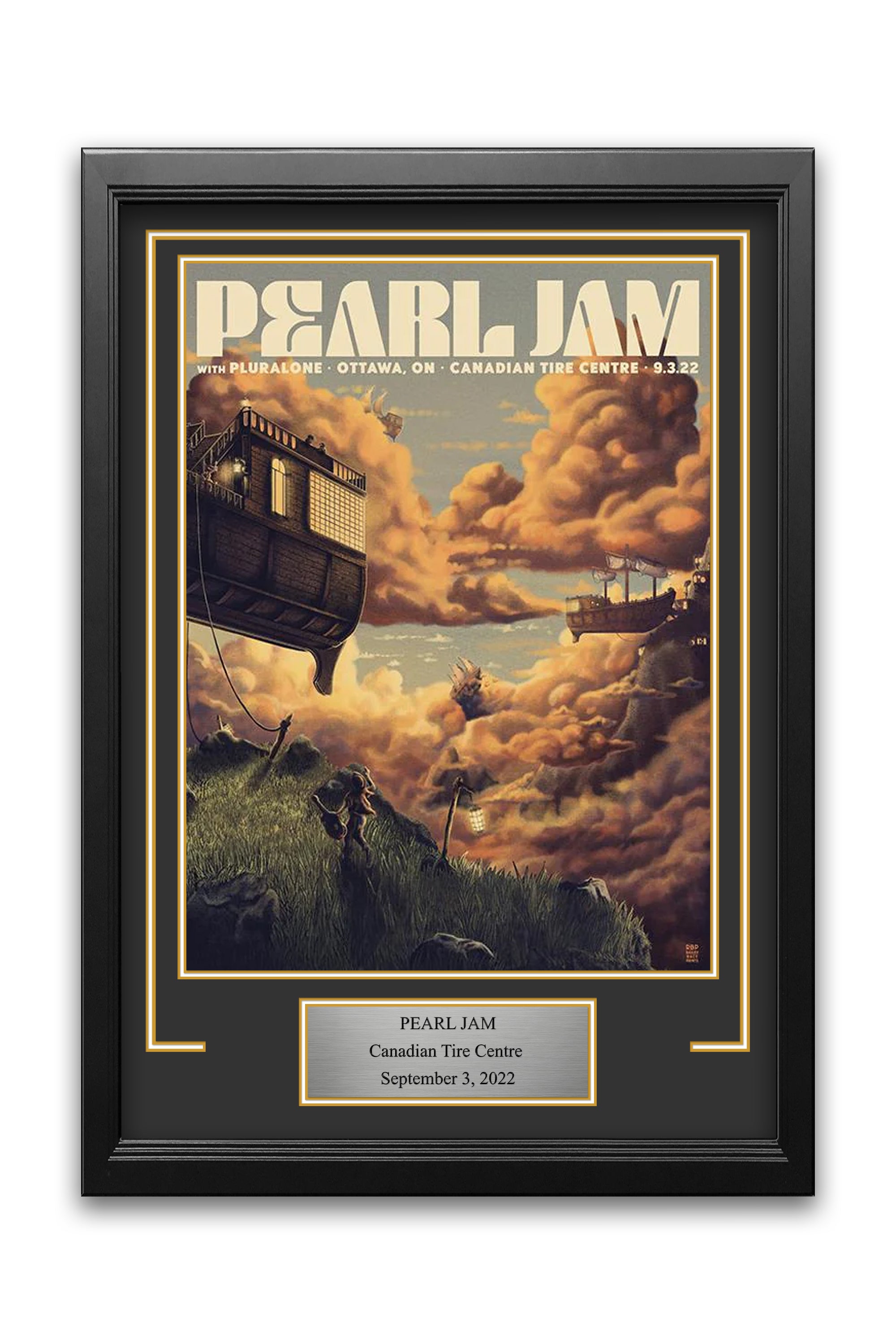 Pearl Jam Ottawa 2022 Canadian Tire Centre Concert Frame Kit