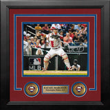 Rafael Marchan Catching Action Philadelphia Phillies Autographed 8" x 10" Framed Baseball Photo - Dynasty Sports & Framing