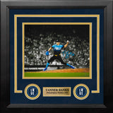 Tanner Banks City Connect Action Philadelphia Phillies Autographed 8" x 10" Framed Baseball Photo - Dynasty Sports & Framing