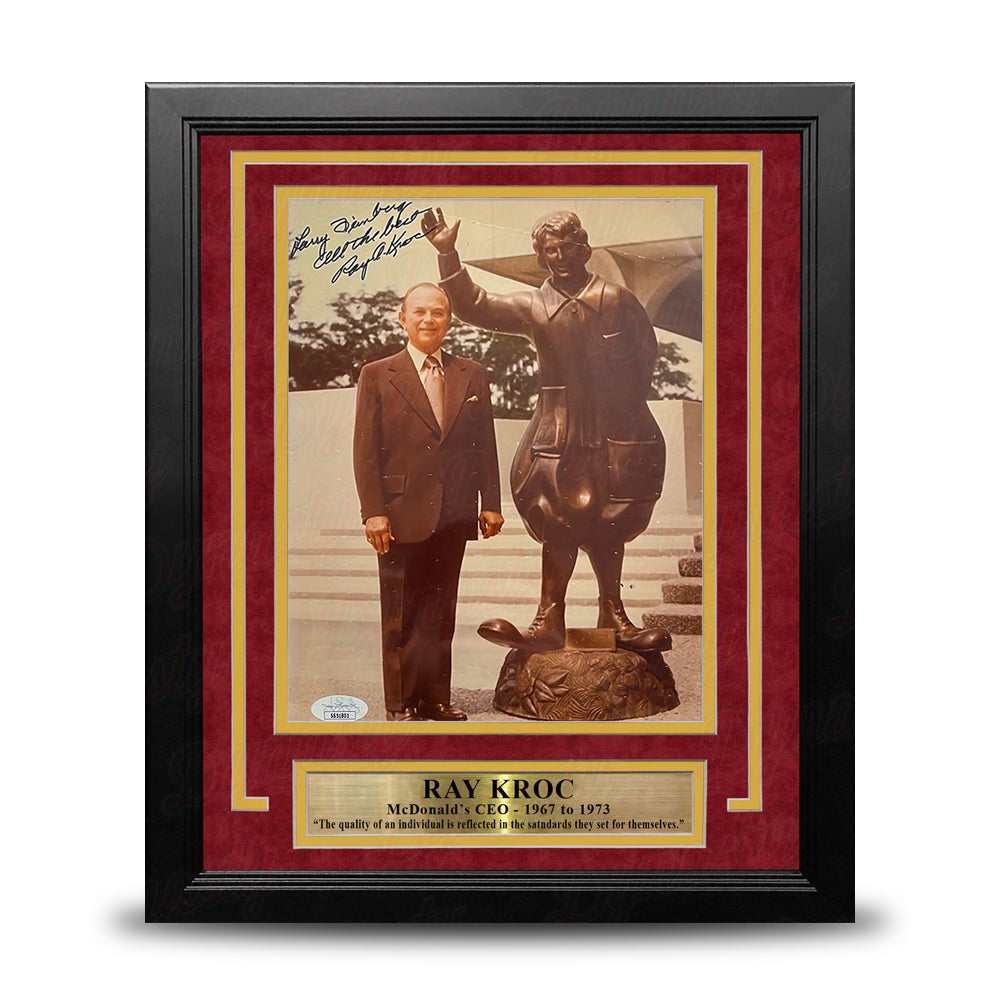 Ray Kroc McDonald's CEO Autographed 8" x 10" Framed Photo