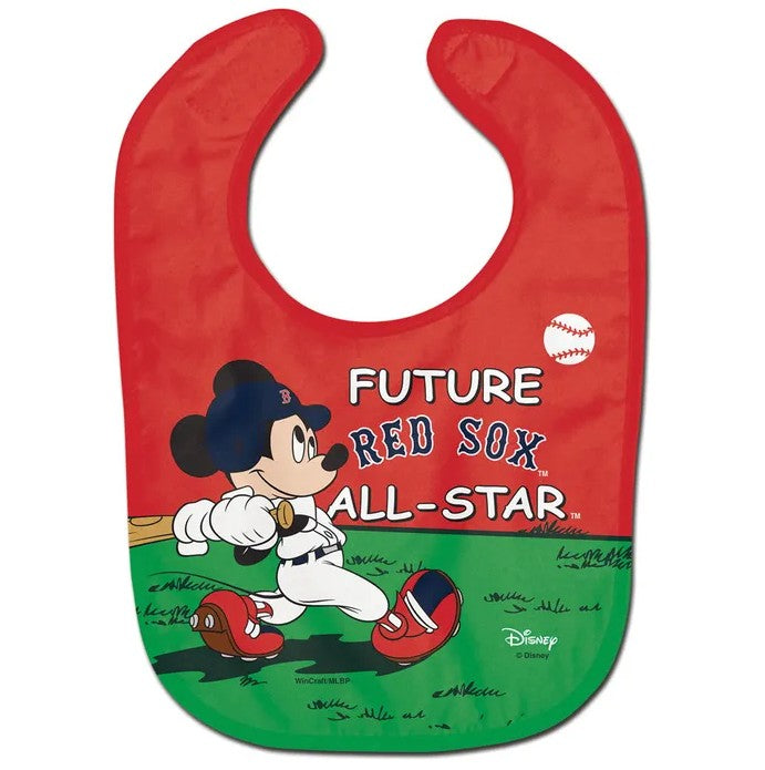 Boston Red Sox Disney Mickey Mouse All Pro Baby Bib Baseball