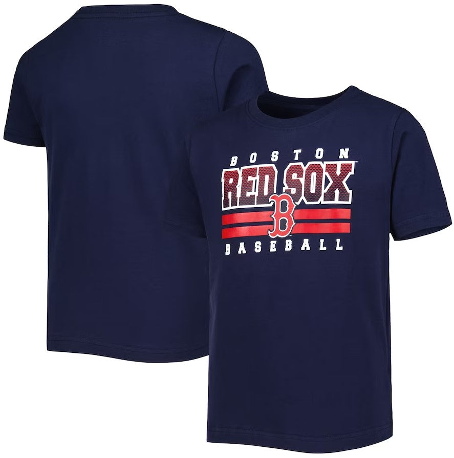 Boston Red Sox Navy Blue Youth T-Shirt MLB Baseball T-Shirts