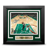 Sam Hauser Rim Cam Boston Celtics Autographed 8" x 10" Framed Basketball Photo - Dynasty Sports & Framing