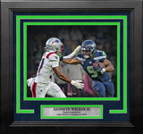 Kenneth Walker Super Bowl LX Stiff-Arm Seattle Seahawks 8" x 10" Framed Football Photo - Dynasty Sports & Framing