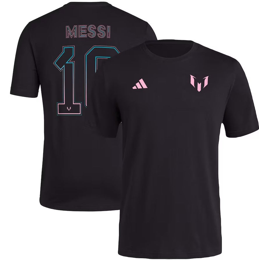 Messi x adidas Name & Number T-Shirt - Black