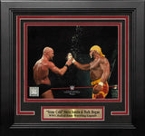 Stone Cold Steve Austin & Hulk Hogan Toast in the Ring 8" x 10" Framed WWE Wrestling Photo - Dynasty Sports & Framing