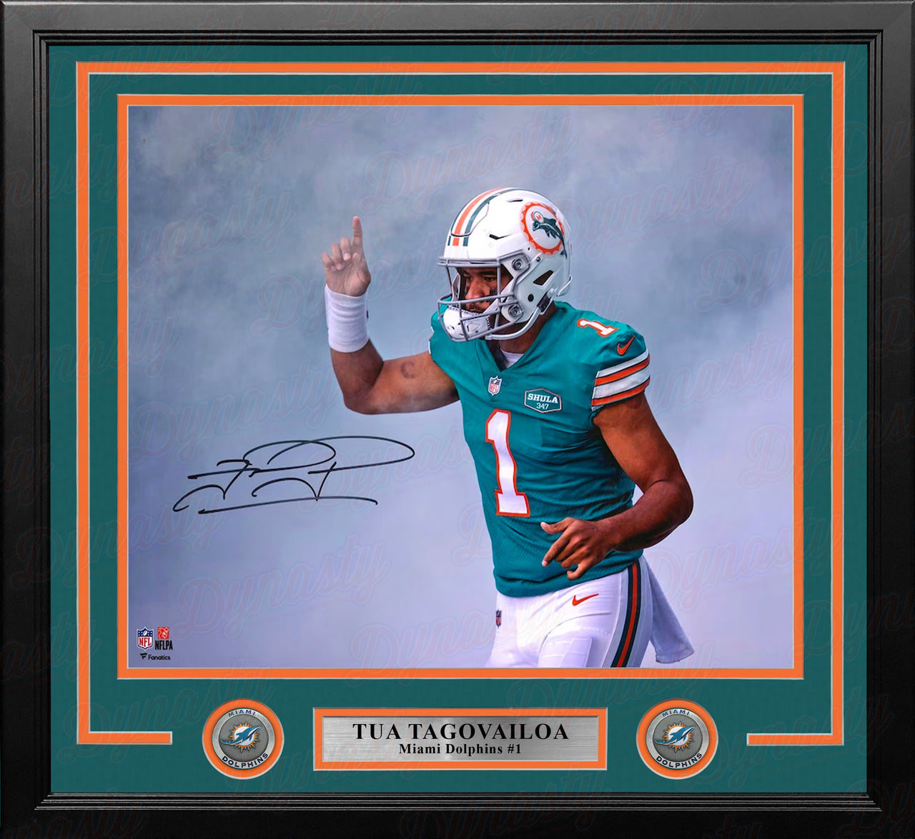 Tua Tagovailoa Entrance Miami Dolphins Autographed 16" x 20" Framed Football Photo