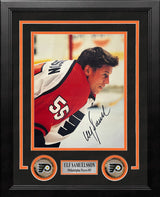 Ulf Samuelsson in Action Philadelphia Flyers Autographed 8" x 10" Framed Hockey Photo - Dynasty Sports & Framing