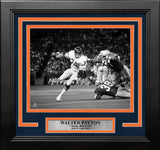 Walter Payton Black & White Action Chicago Bears 8" x 10" Framed Football Photo - Dynasty Sports & Framing