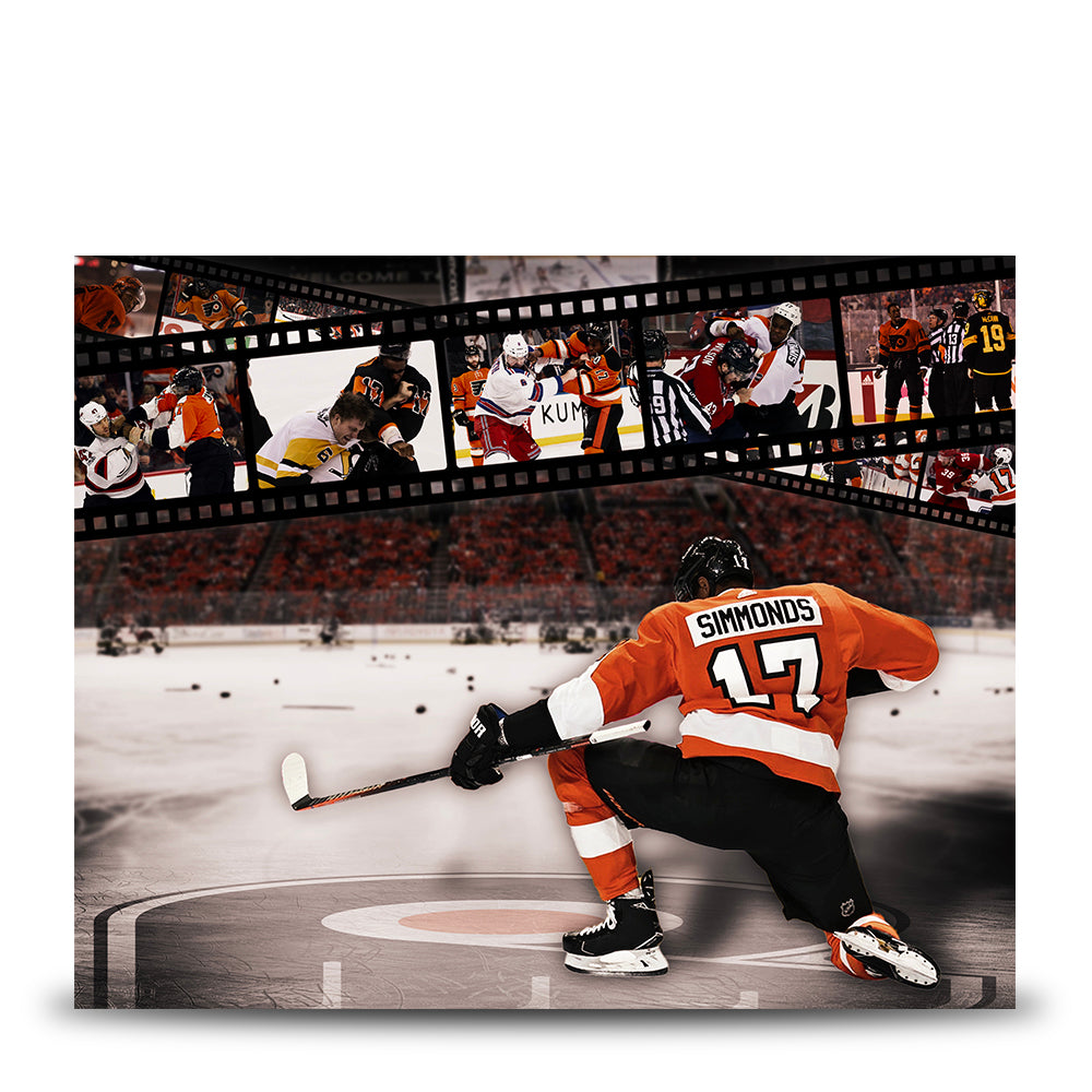 Wayne Simmonds Philadelphia Flyers Collage Hockey Photo Flyers