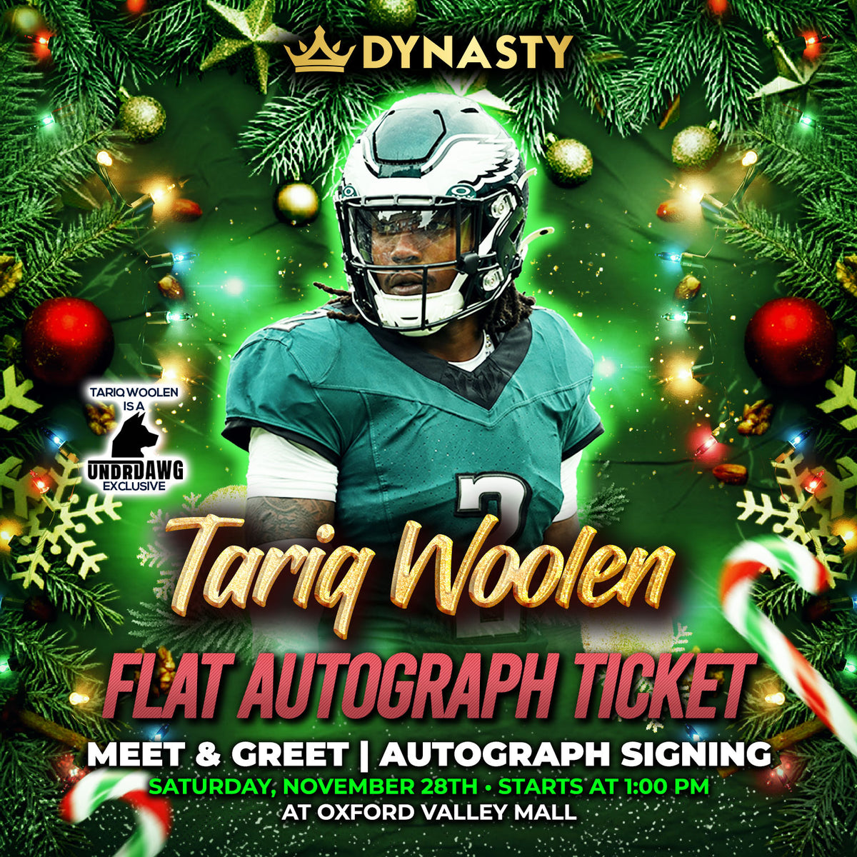 Riq Woolen Holiday Kickoff Experience Tickets