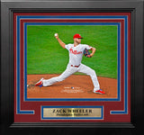 Zack Wheeler in Action Philadelphia Phillies 8" x 10" Framed Baseball Photo - Dynasty Sports & Framing