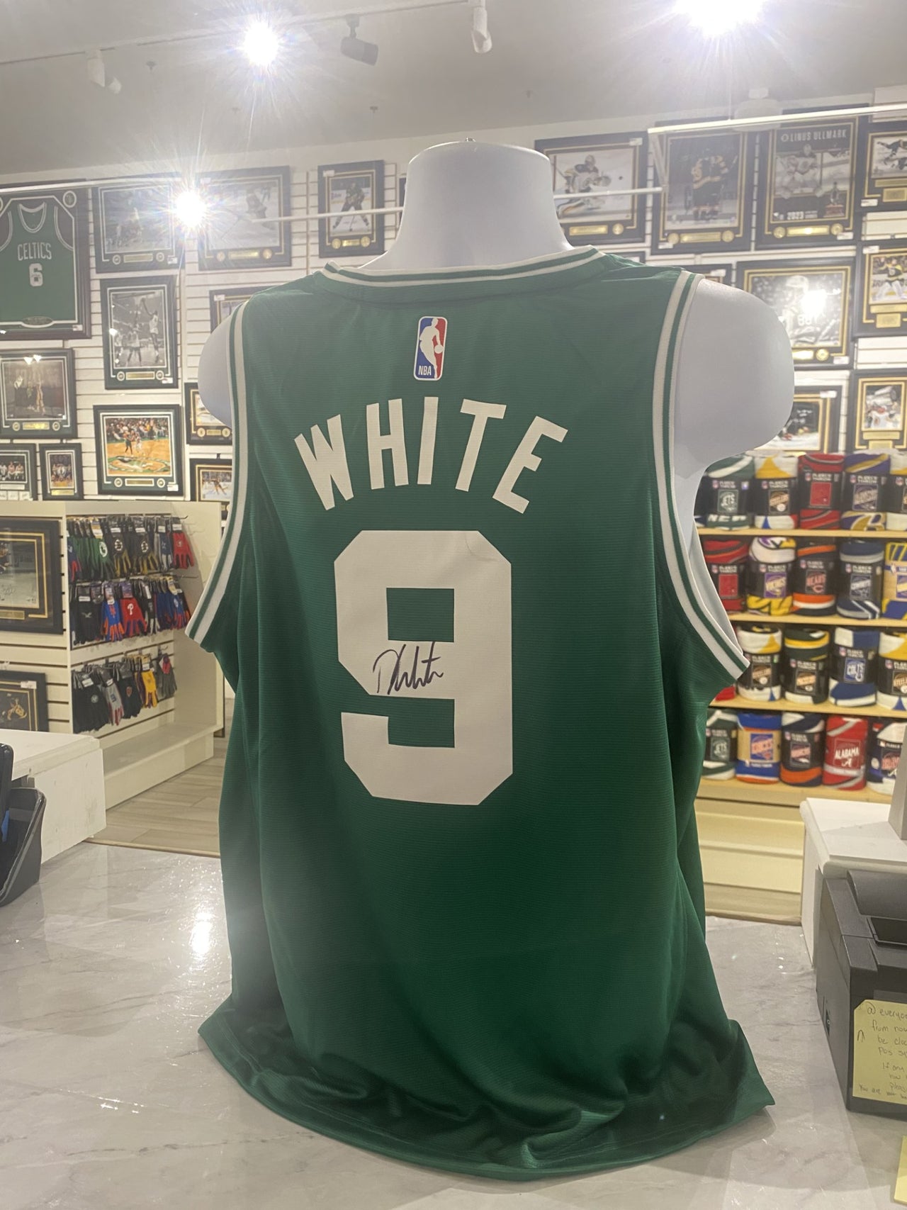 Derrick White Boston Celtics Autographed Green Basketball Jersey