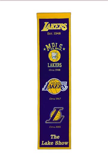 Los Angeles Lakers NBA Heritage Banner - Dynasty Sports & Framing