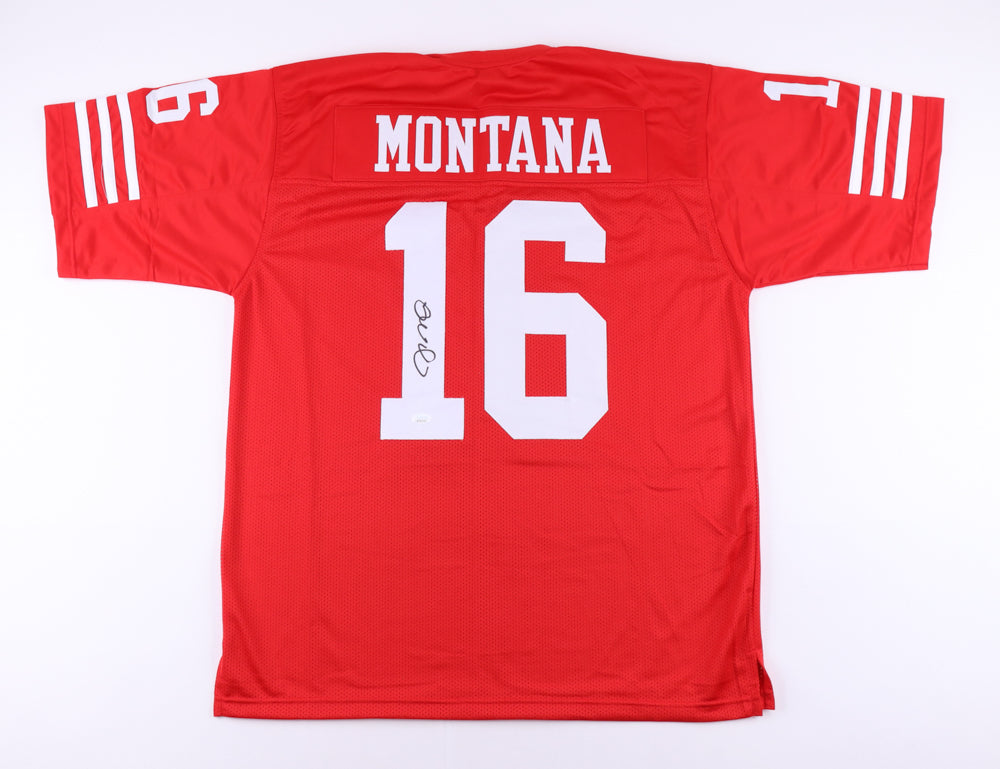 Joe Montana San Francisco 49ers Autographed Football Jersey - Dynasty Sports & Framing 