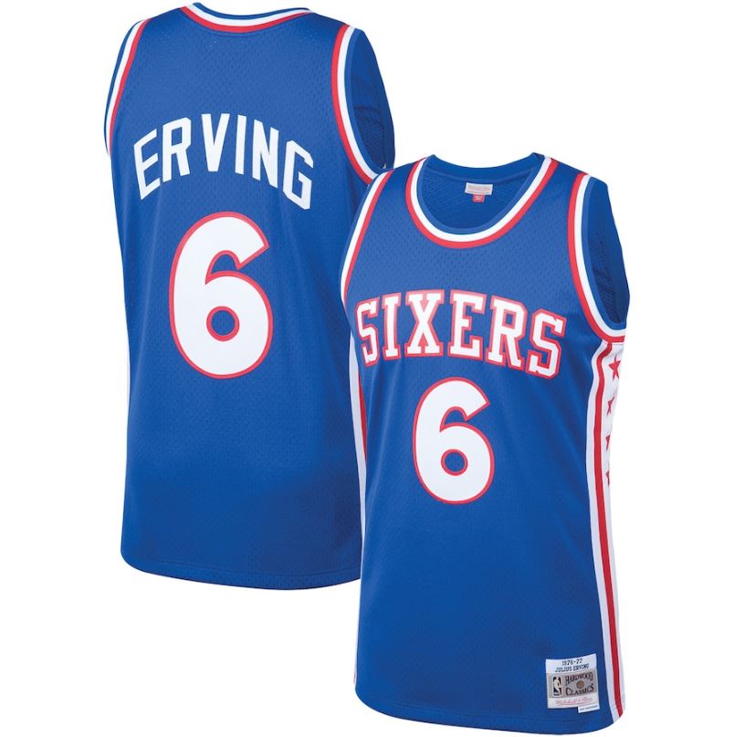 Julius Erving Philadelphia 76ers Mitchell & Ness 1976-77