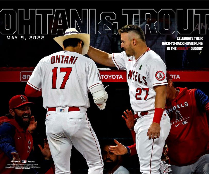 Shohei Ohtani & Mike Trout Los Angeles Angels of Anaheim 8 x 10 Baseball  Photo