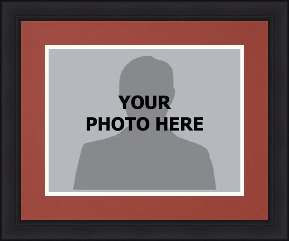 NHL Hockey Photo Picture Frame Kit - Arizona Coyotes (Brick Red Matting, White Trim) - Dynasty Sports & Framing