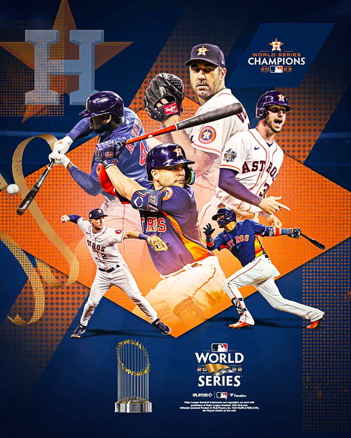 Houston Astros 2022 World Series Champions 8 x 10 Baseball Photo