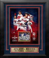 Atlanta Braves 2021 World Series Champions 8" x 10" Framed Baseball Collage Photo - Dynasty Sports & Framing