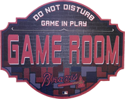 Atlanta Braves 12" Game Room Wood Sign - Dynasty Sports & Framing