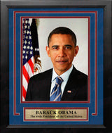 Barack Obama 44th President of the United States 8" x 10" Framed and Matted Photo - Dynasty Sports & Framing