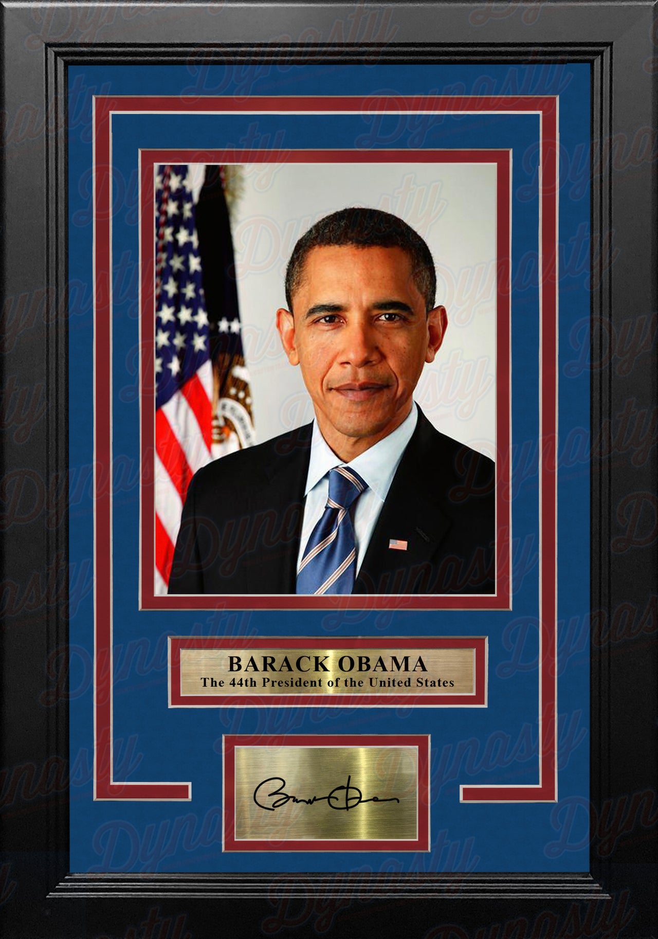Barack Obama 44th President of the United States 8" x 10" Framed Photo with Engraved Autograph - Dynasty Sports & Framing 