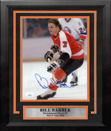 Bill Barber in Action Autographed Philadelphia Flyers 8" x 10" Framed Hockey Photo - Dynasty Sports & Framing