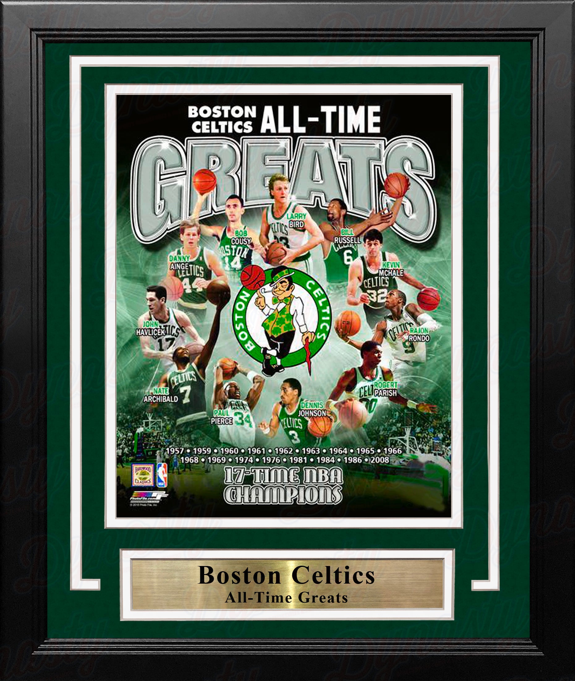 Ray Allen, Kevin Garnett, & Paul Pierce Boston Celtics 8x10 Framed