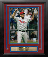 Brad Lidge 2008 Playoff Action Philadelphia Phillies 8" x 10" Framed Baseball Photo - Dynasty Sports & Framing