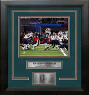 Brandon Graham Sacks Brady Super Bowl Philadelphia Eagles Framed Photo with Engraved Autograph - Dynasty Sports & Framing