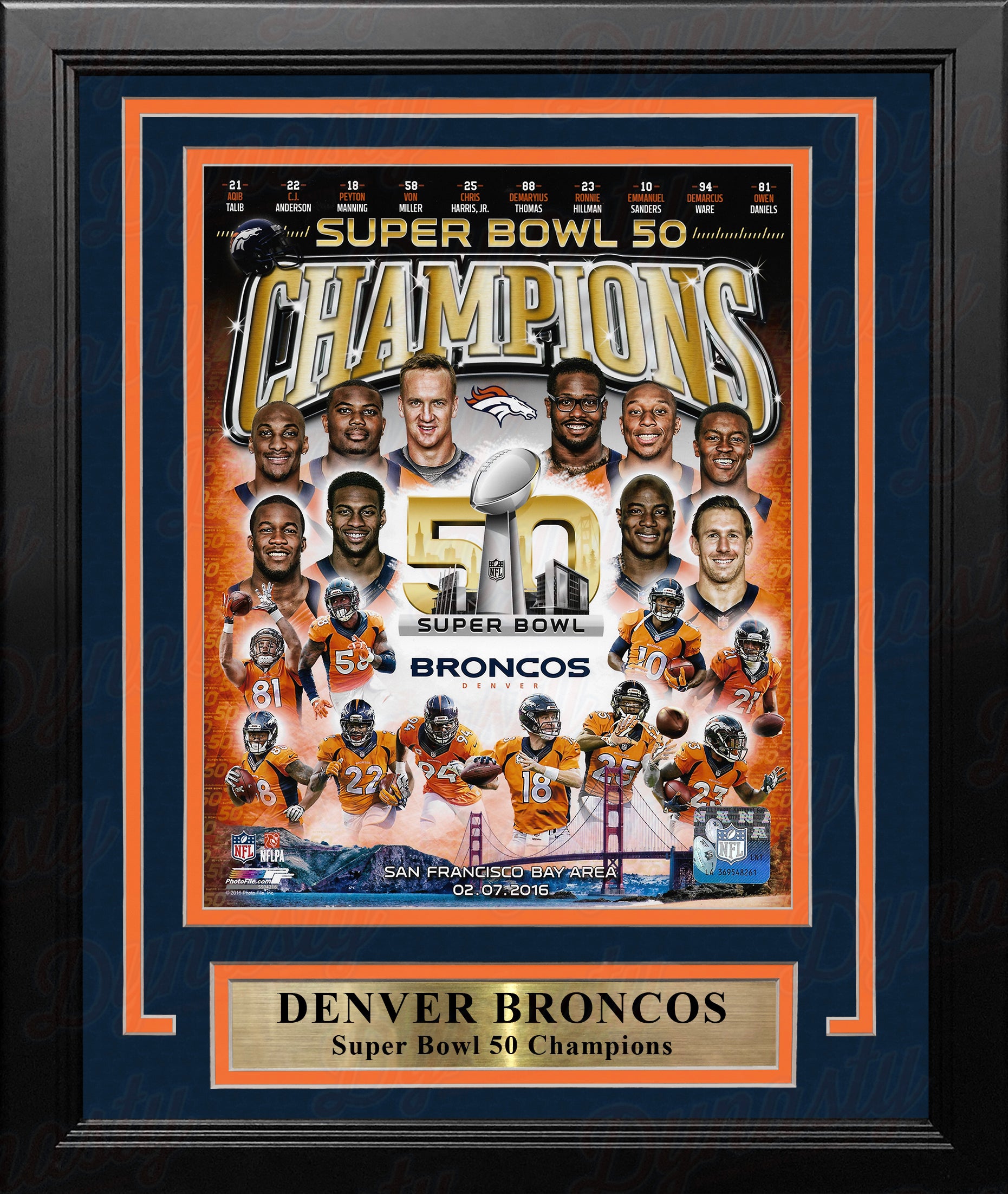 Denver Broncos Super Bowl Banner Collection Photo Mint