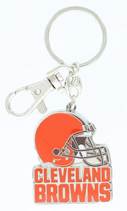 Cleveland Browns Heavyweight Football Keychain - Dynasty Sports & Framing 