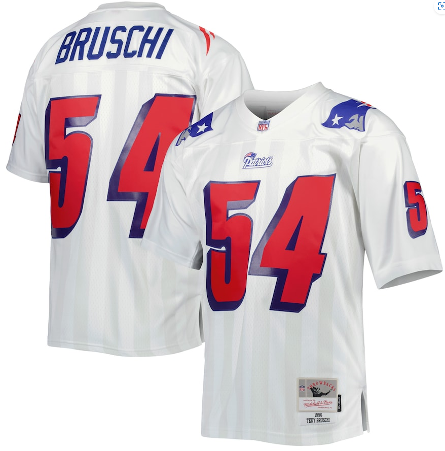 Tedy Bruschi New England Patriots Mitchell Ness 1996 Legacy Jersey NFL Football Apparel Novelties and Collectibles