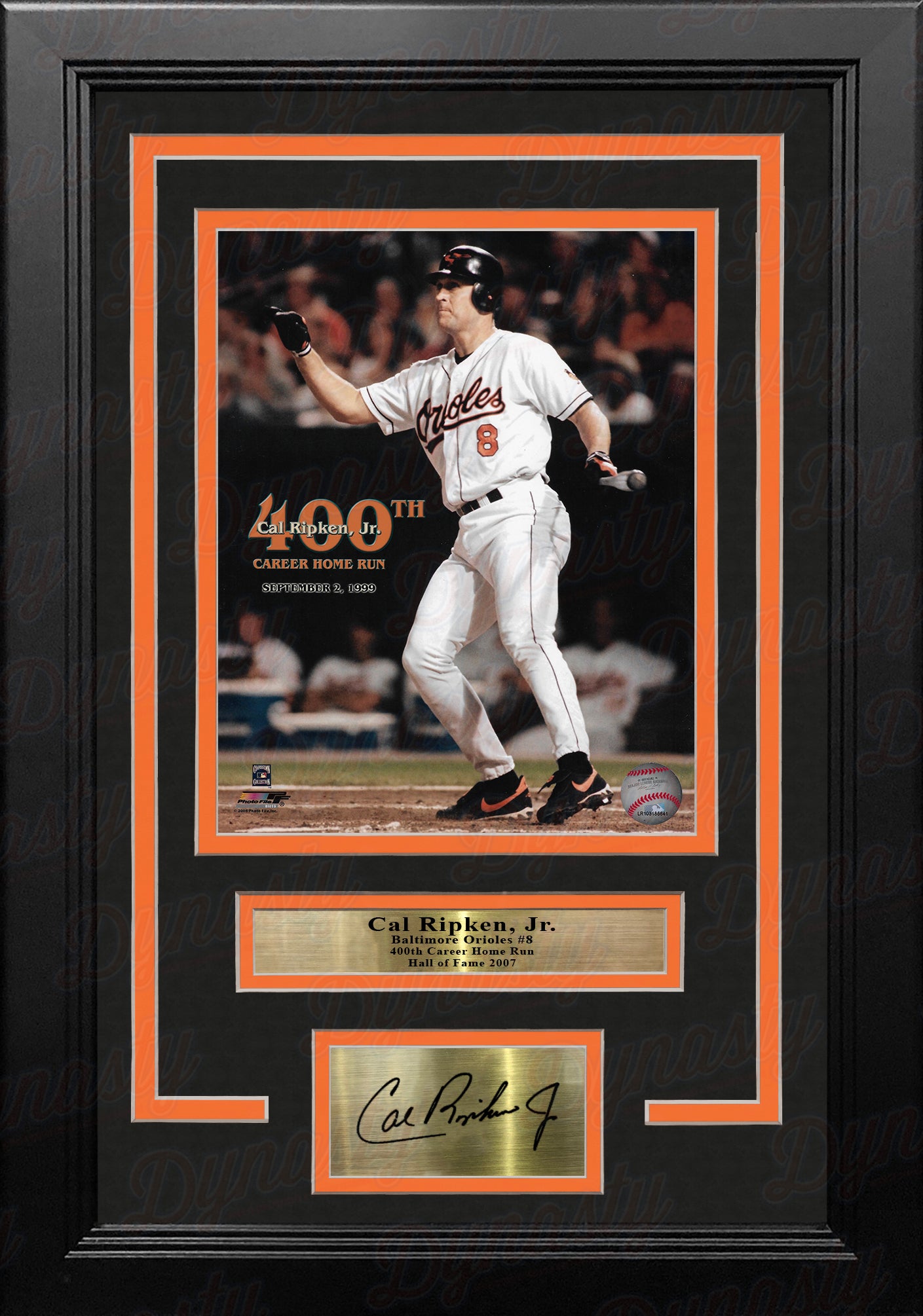 Cal Ripken, Jr. 400th Home Run Baltimore Orioles 8" x 10" Framed Baseball Photo with Engraved Autograph - Dynasty Sports & Framing
