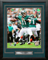 Carson Wentz First Career Win Philadelphia Eagles 16" x 20" Framed Football Photo - Dynasty Sports & Framing
