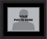 MLB Baseball Photo Picture Frame Kit - Chicago White Sox (Black Matting, Gray Trim) - Dynasty Sports & Framing