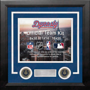 NFL Football Photo Picture Frame Kit - Indianapolis Colts (Blue Matting, White Trim) - Dynasty Sports & Framing 
