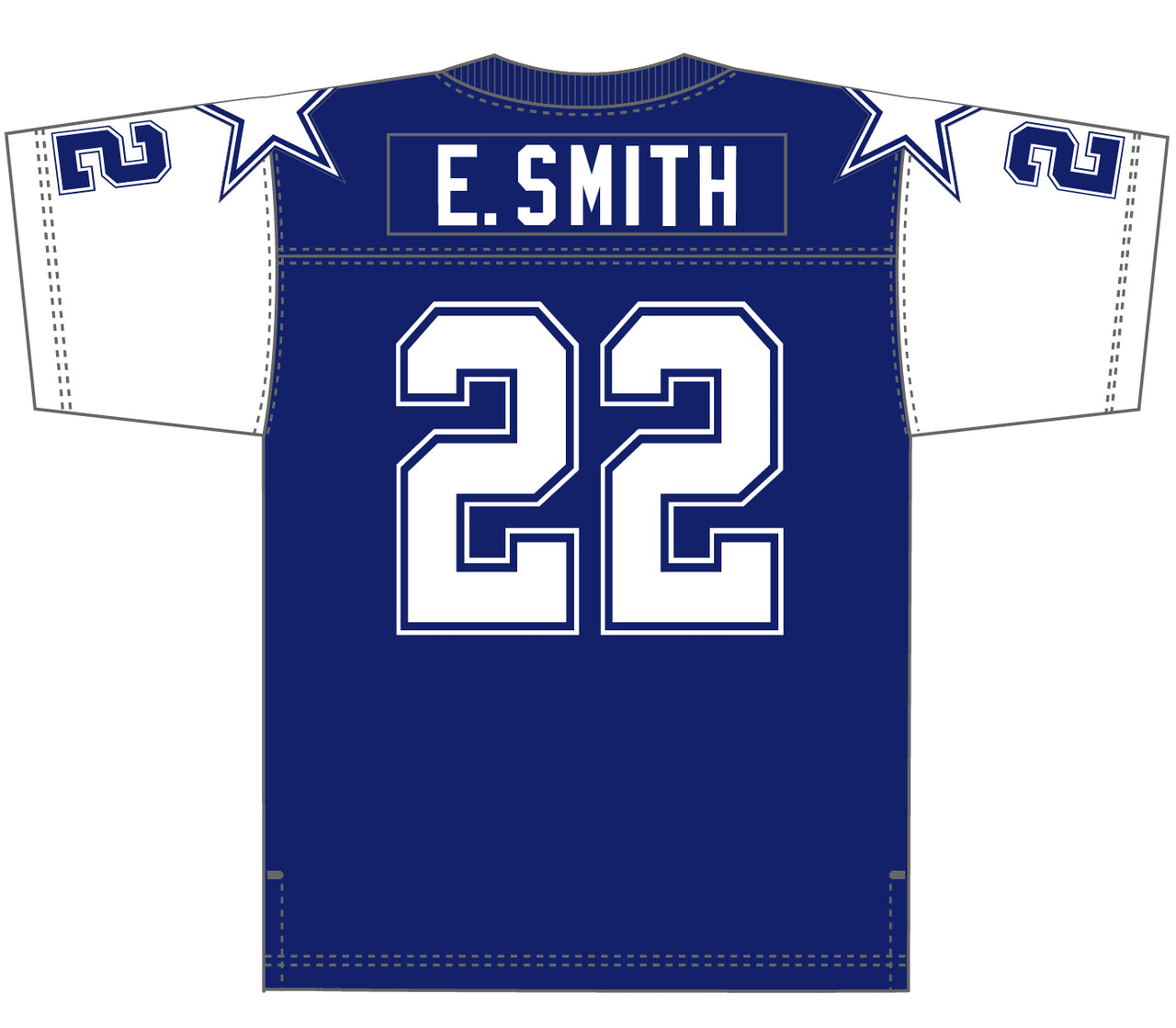 Emmitt Smith Dallas Cowboys Mitchell & Ness 1995 Dark Jersey - Dynasty Sports & Framing 