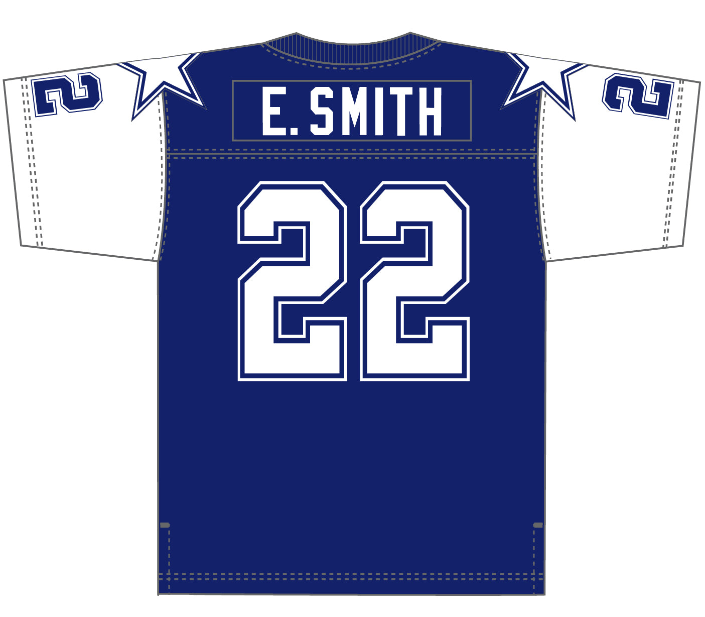 Emmitt Smith Dallas Cowboys Mitchell & Ness 1995 Dark Jersey - Dynasty Sports & Framing