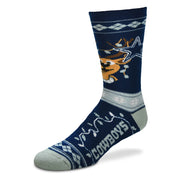 Dallas Cowboys Sweater Stripe Holiday Socks - Dynasty Sports & Framing