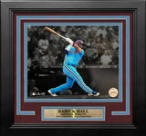 Darick Hall First MLB Home Run Philadelphia Phillies 8" x 10" Framed Blackout Baseball Photo - Dynasty Sports & Framing