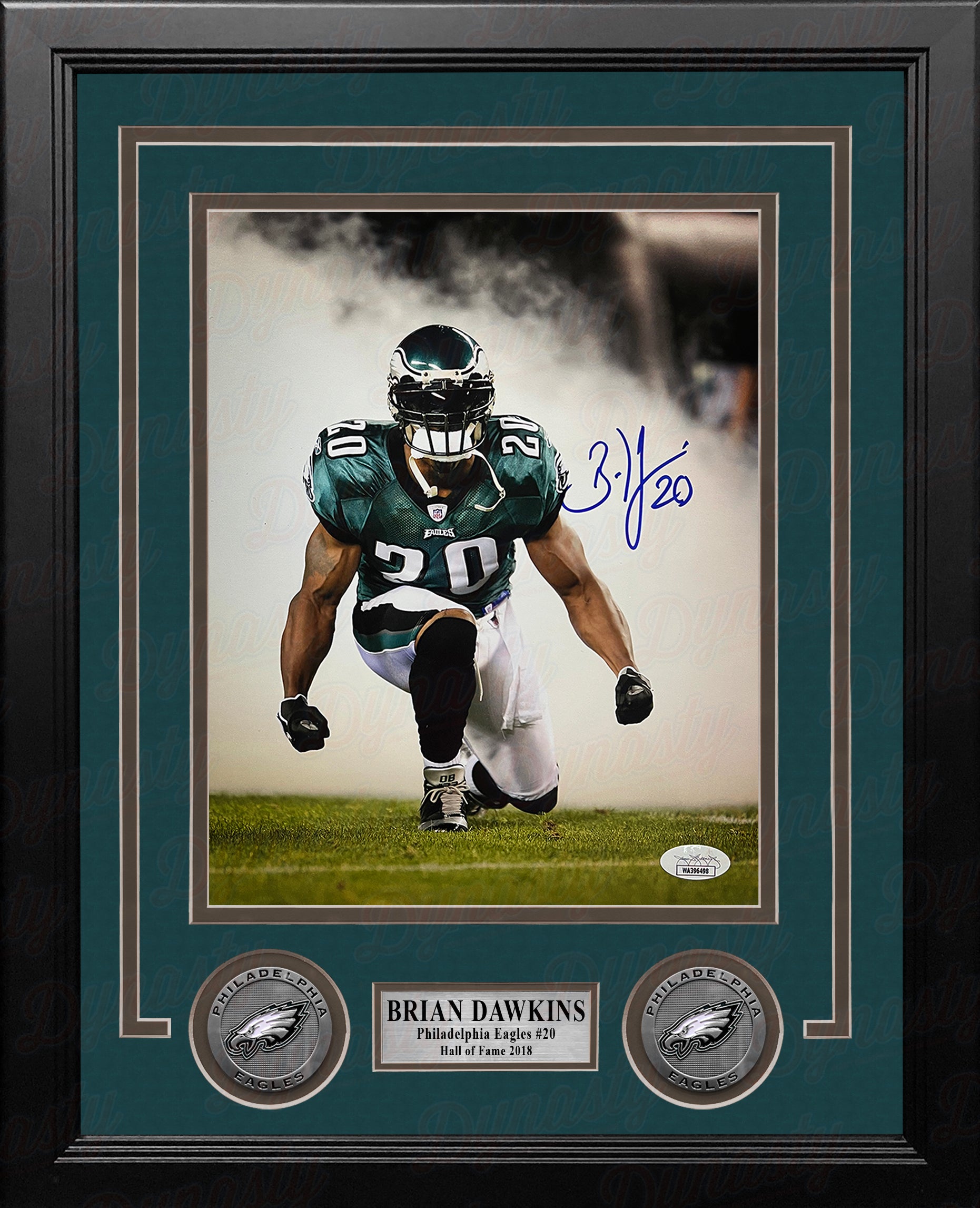 brian dawkins signed football