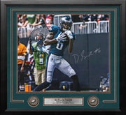 DeVonta Smith First Touchdown Philadelphia Eagles Autographed 16" x 20" Framed Football Photo - Dynasty Sports & Framing 
